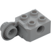 LEGO Medium Stone Gray Brick 2 x 2 with Hole, Half Rotation Joint Ball Vertical (48171 / 48454)