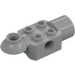 LEGO Medium Stone Gray Brick 2 x 2 with Horizontal Rotation Joint and Socket (47452)