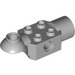 LEGO Gris pierre moyen Brique 2 x 2 avec Horizontal Rotation Joint et Socket (47452)