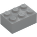 LEGO Medium Stone Gray Brick 2 x 3 (3002)