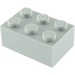 LEGO Medium Stone Gray Brick 2 x 3 (3002)