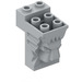 LEGO Mittleres Steingrau Backstein 2 x 3 x 3 mit Lion&#039;s Kopf Carving und Ausgeschnitten (30274 / 69234)