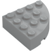 LEGO Medium Stone Gray Brick 4 x 4 Round Corner (2577)