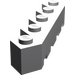 LEGO Medium Stone Gray Brick 5 x 5 Facet (6107)