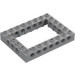 LEGO Medium stengrå Klods 6 x 8 med Open Centrum 4 x 6 (1680 / 32532)