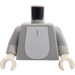 LEGO Medium Stone Gray Bugs Bunny Minifig Torso (973)