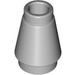 LEGO Medium Stone Gray Cone 1 x 1 with Top Groove (59900)