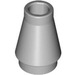 LEGO Medium Stone Gray Cone 1 x 1 without Top Groove (4589)