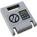 LEGO Medium Stone Gray Container Box 2 x 2 x 2 Door with Slot with Handle, Keypad Sticker (4346)