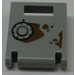 LEGO Mittleres Steingrau Container Box 2 x 2 x 2 Tür mit Slot mit Safe Combination Dial, Rust Aufkleber (4346)