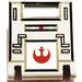 LEGO Mittleres Steingrau Container Box 2 x 2 x 2 Tür mit Slot mit Star Wars Rebel Logo (4346)
