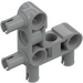 LEGO Medium Stone Gray Cross Block Beam Bent 90 Degrees with 4 Pins (49130 / 55615)