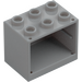 LEGO Medium Stone Gray Cupboard 2 x 3 x 2 with Recessed Studs (92410)