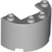 LEGO Gris pierre moyen Cylindre 2 x 4 x 2 Demi (24593 / 35402)