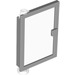 LEGO Medium Stone Gray Door 1 x 4 x 5 Left with Transparent Glass (47899)