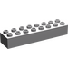 LEGO Mittleres Steingrau Duplo Backstein 2 x 8 (4199)