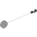 LEGO Duplo Medium Stone Gray Drum (Narrow) with String and Black Hook small hook (901 / 55008)