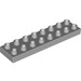 LEGO Gris pierre moyen Duplo assiette 2 x 8 (44524)