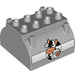LEGO Medium Stone Gray Duplo Tank Top 4 x 4 x 2 with milk logo (12065 / 88282)