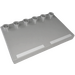 LEGO Gris pierre moyen Duplo Tuile 4 x 6 avec Goujons sur Bord avec 2 blanc lines (31465 / 52641)
