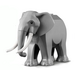 LEGO Mittleres Steingrau Elephant Groß