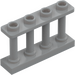 LEGO Medium steengrijs Schutting Spindled 1 x 4 x 2 met 4 bovenkantnoppen (15332)