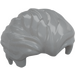 LEGO Medium Stone Gray Hair Swept Back with Widow's Peak and Short Sideburns (5036 / 25972)