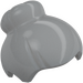 LEGO Medium Stone Gray Hair with Top Knot Bun (5958 / 93217)