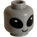 LEGO Medium Stone Gray Head with Alien Face (Safety Stud) (3274)