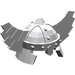 LEGO Medium Stone Gray Helmet with Wings (60747 / 61846)