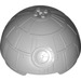 LEGO Medium Stone Gray Hemisphere 11 x 11 with Studs on Top and Death Star Indentation (Upper Half) (98114)