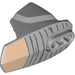 LEGO Gris pierre moyen Hero Factory Armor avec Douille à rotule Taille 5 avec Flesh Fin (34439 / 90639)