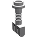 LEGO Gris pierre moyen Charnière Barre 2 avec 3 Stubs et Haut Stud (2433)