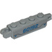 LEGO Medium Stone Gray Hinge Brick 1 x 4 Locking Double with &#039;60192&#039; Sticker (30387)