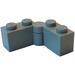 LEGO Medium Stone Gray Hinge Brick 1 x 4 Swivel