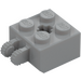 LEGO Medium steengrijs Scharnier Steen 2 x 2 Vergrendelings met Axlehole en Dual Finger (40902 / 53029)