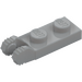 LEGO Medium Stone Gray Hinge Plate 1 x 2 with Locking Fingers with Groove (44302)