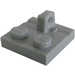 LEGO Gris pierre moyen Charnière assiette 2 x 2 avec 1 Verrouillage Finger sur Haut (53968 / 92582)