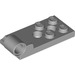 LEGO Medium Stone Gray Hinge Plate Bottom 2 x 4 with 4 Studs and 2 Pin Holes (43056)