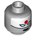 LEGO Medium Stone Gray Katana Minifigure Head (Recessed Solid Stud) (3626 / 26989)