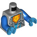 LEGO Medium Stone Gray King&#039;s Guard Minifig Torso (973 / 76382)