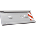 LEGO Medium Stone Gray Ladder Holder 2 x 6 with Red and White Danger Stripes (Left Side) Sticker (87913)