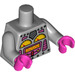 LEGO Mittleres Steingrau Lady Roboter Torso (973 / 88585)