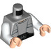 LEGO Gris piedra medio Lobot con Naranja oscuro Eyebrows Minifigura Torso (973 / 76382)