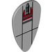 LEGO Medium Stone Gray Long Minifigure Shield with Speeder Bike Cannon (2586 / 52633)