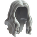 LEGO Medium Stone Gray Long Wavy Hair with Parting (33461 / 95225)