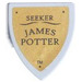 LEGO Medium Stone Gray Minifig Shield Triangular with Seeker - James Potter Sticker (3846)