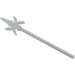 LEGO Medium Stone Gray Minifig Spear with Four Side Blades (43899)