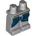 LEGO Mittleres Steingrau Minifigure Hüften und Beine mit Gürtel und Dark Blau Mummy Wrapping (94082 / 95554)