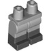 LEGO Medium Steengrijs Minifigure Heupen en benen met Zwart Boots (3815)